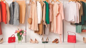 Portant de vêtement pour femme