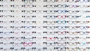 Lunettes de vue en magasin