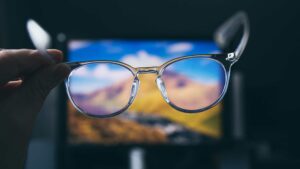 Lunettes lumières bleue