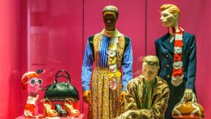 Vitrine d'un magasin Prada